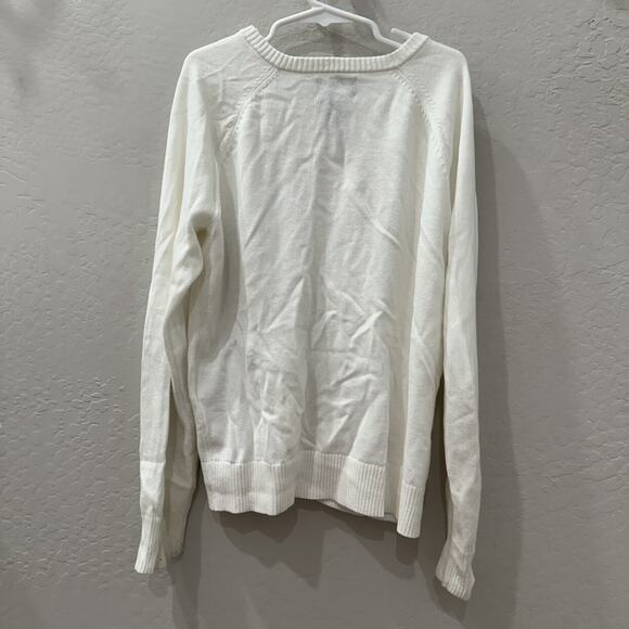 Lands End Creamy white Cardigan Sweater - Picture 4 of 6